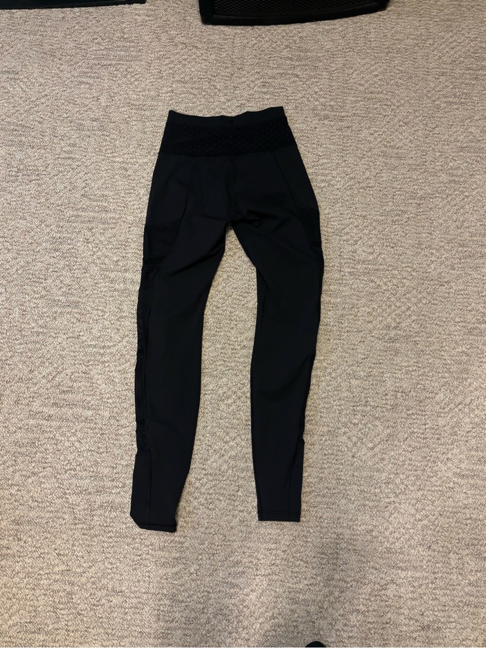 lululemon athletica Black High-Rise Mesh-Panel Leggings - Picture 7 of 7